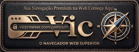 Banner do Vic com uma bússola e a assinatura Navegação Premium